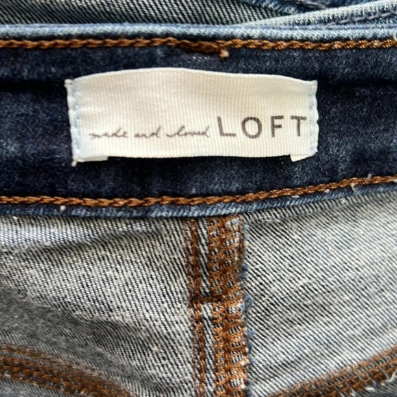 Loft women’s dark blue curvy skinny jeans size 28/6 - Picture 7 of 9